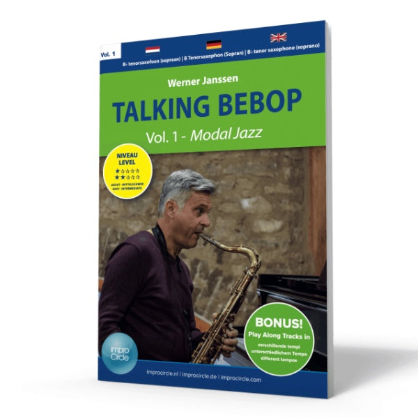 Werner Janssen: Talking Bebop vol. 1 Modal Jazz sopraan- en tenorsax