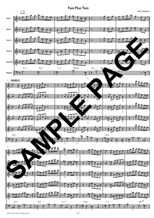 Jazz Conception for Saxophone Section 1