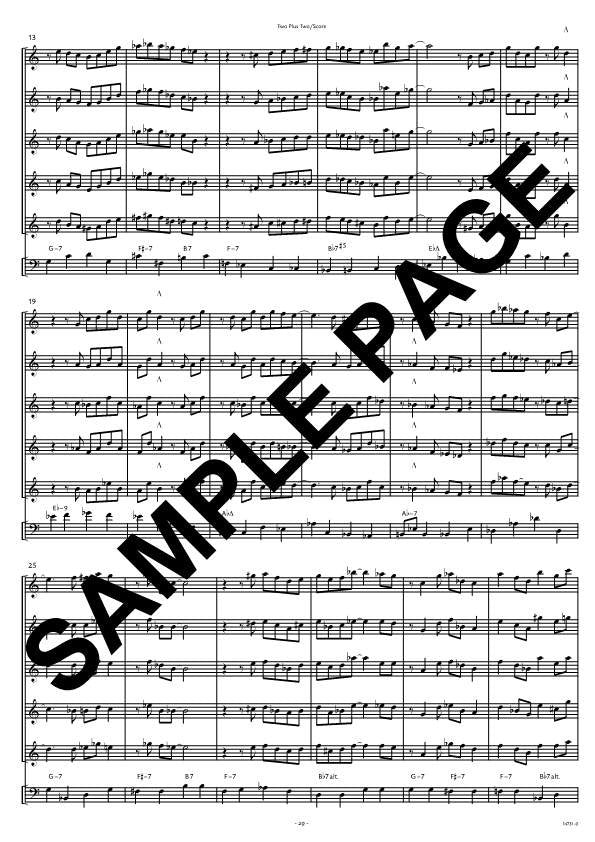 Jazz Conception for Saxophone Section 1