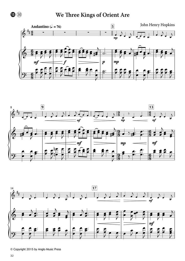 15 Easy Christmas Carols Bb klarinet & piano