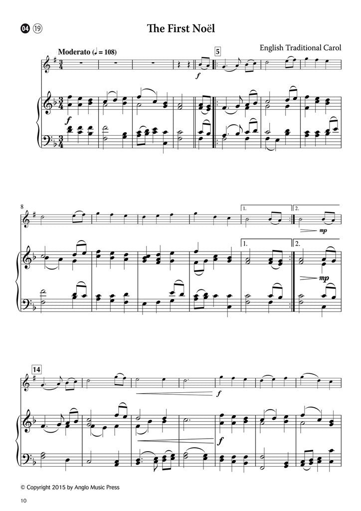 15 Easy Christmas Carols tenorsax & piano