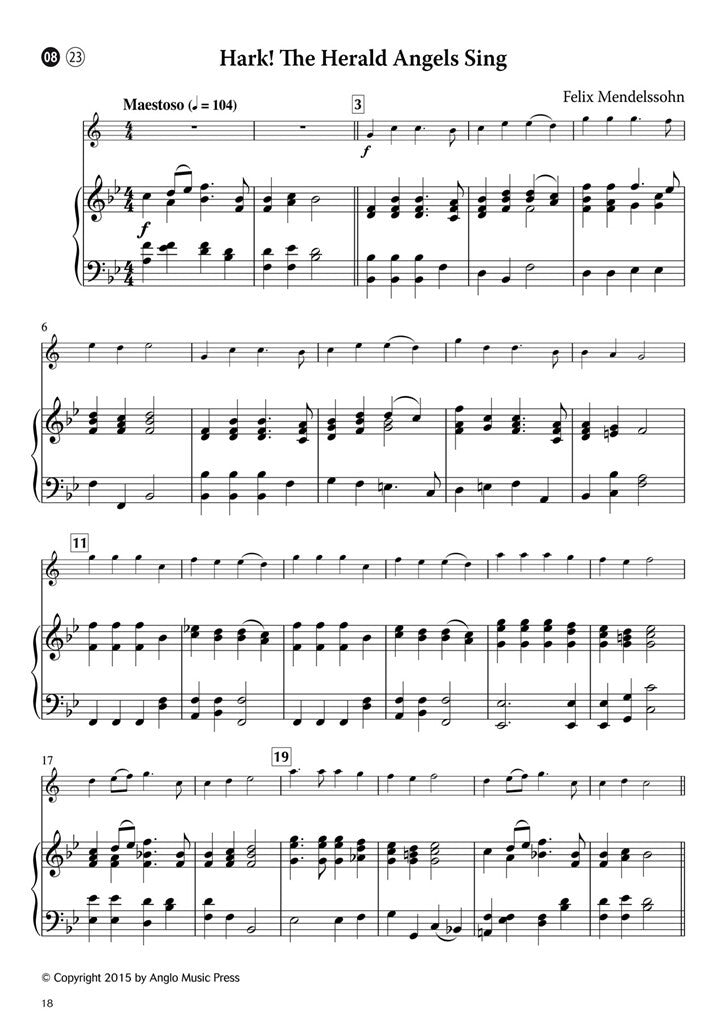 15 Easy Christmas Carols tenorsax & piano