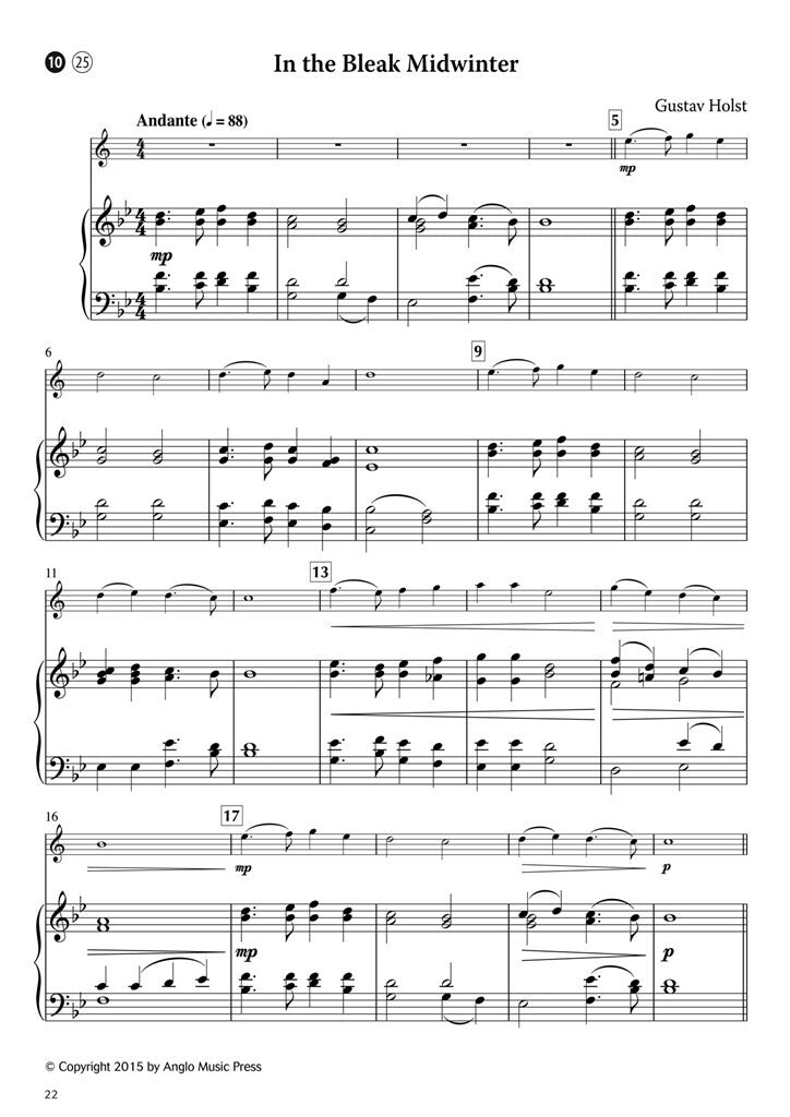 15 Easy Christmas Carols tenorsax & piano