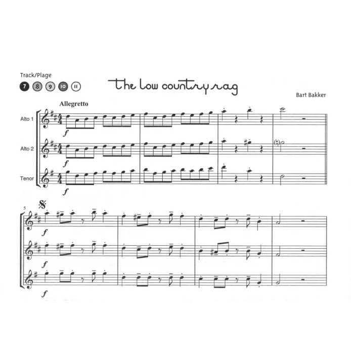 Fun for Saxophones voorbeeldpagina
