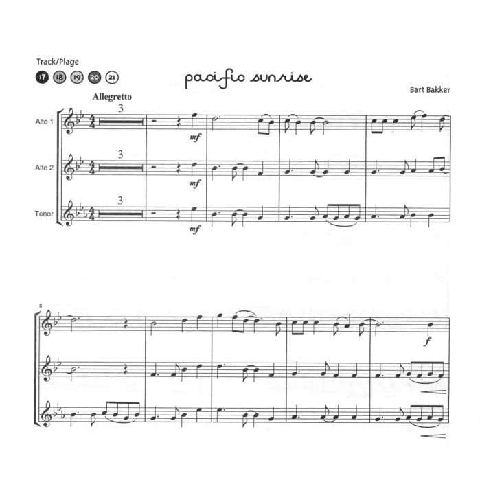 Fun for Saxophones voorbeeldpagina