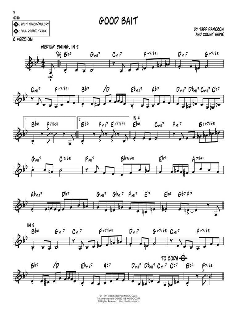 Jazz Play Along vol. 168: Tadd Dameron