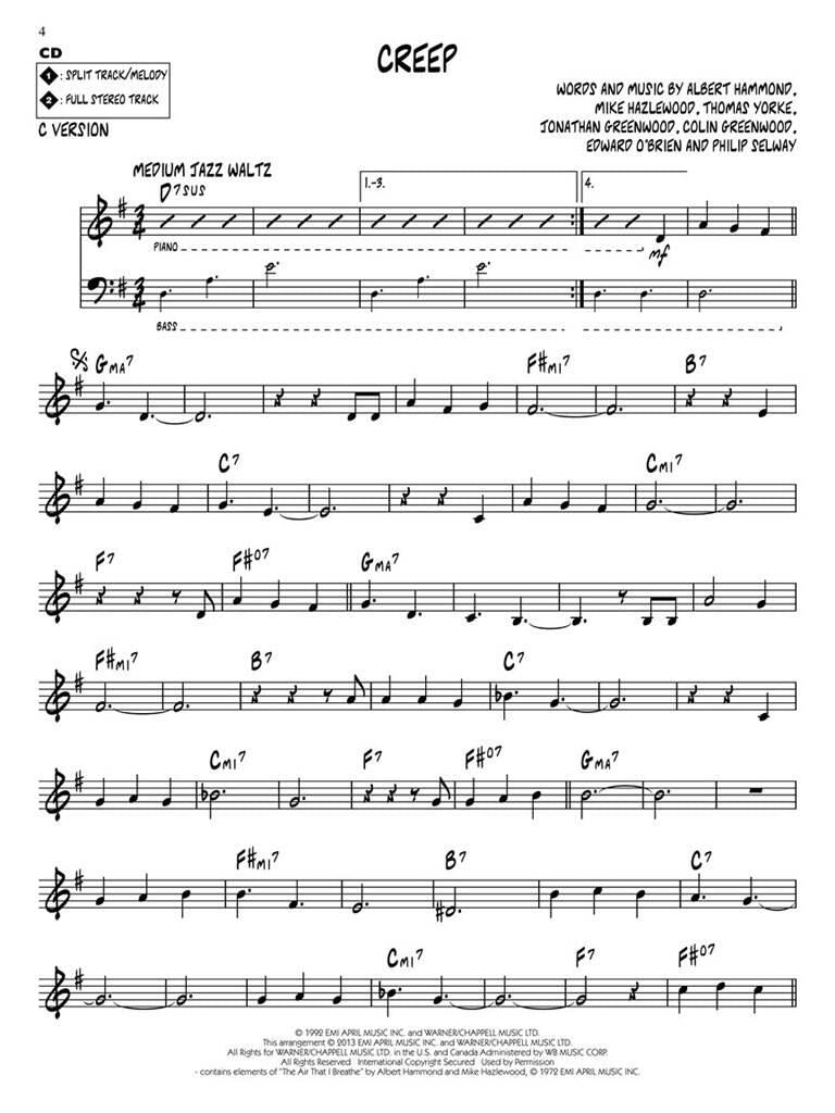 Jazz Play Along vol. 171: Radiohead