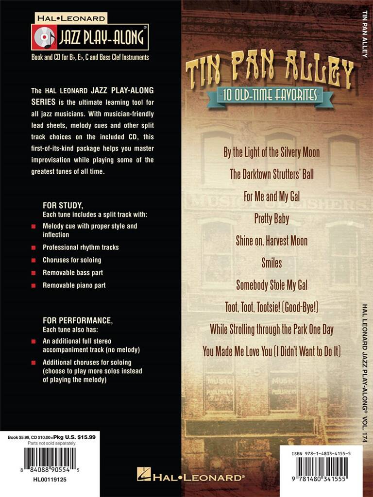 Jazz Play Along vol. 174: Tin Pan Alley