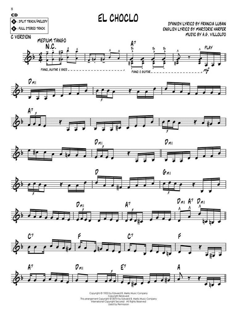 Jazz Play Along vol. 175: Tango