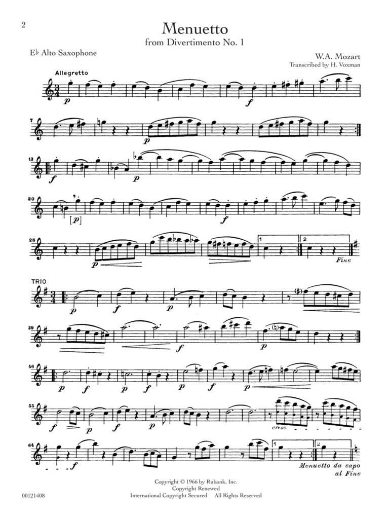 Rubank Treasures altsax & piano