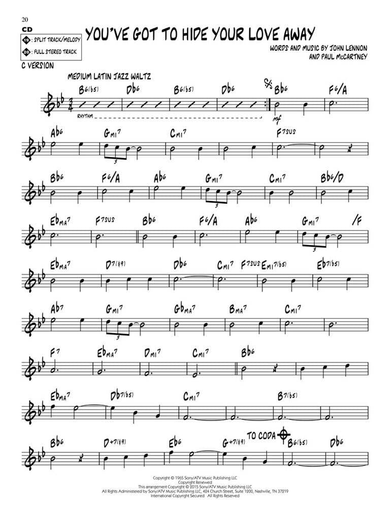 Jazz Play Along vol. 189: John Lennon