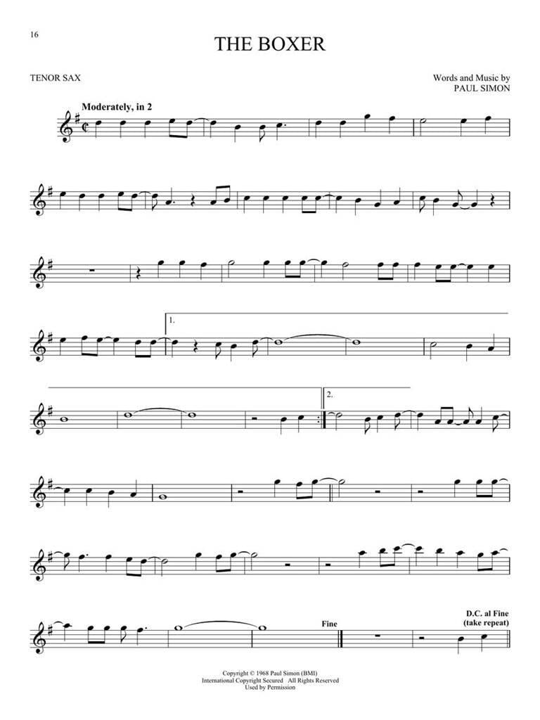 101 Most Beautiful Songs tenorsax