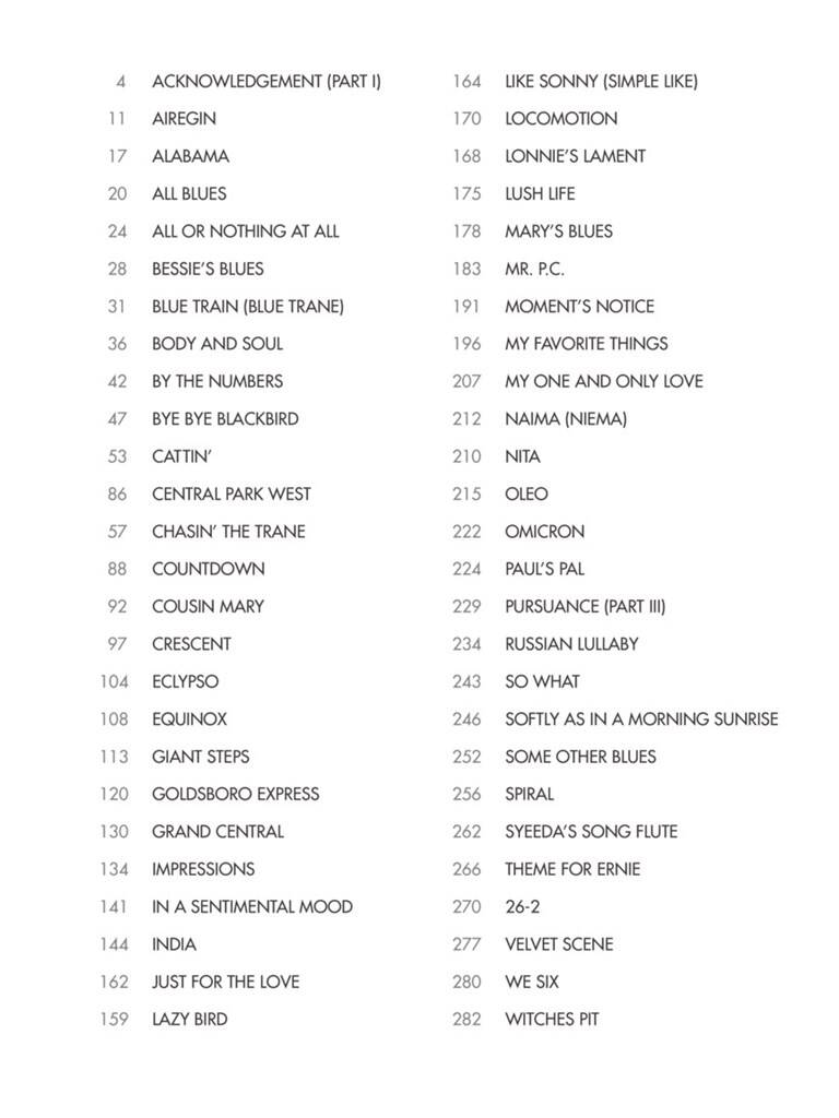 John Coltrane Omnibook Eb