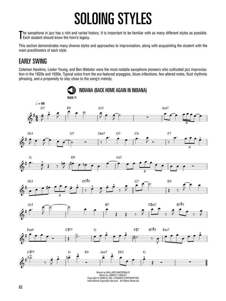 Hal Leonard Saxophone Method: Jazz Saxophone tenorsax