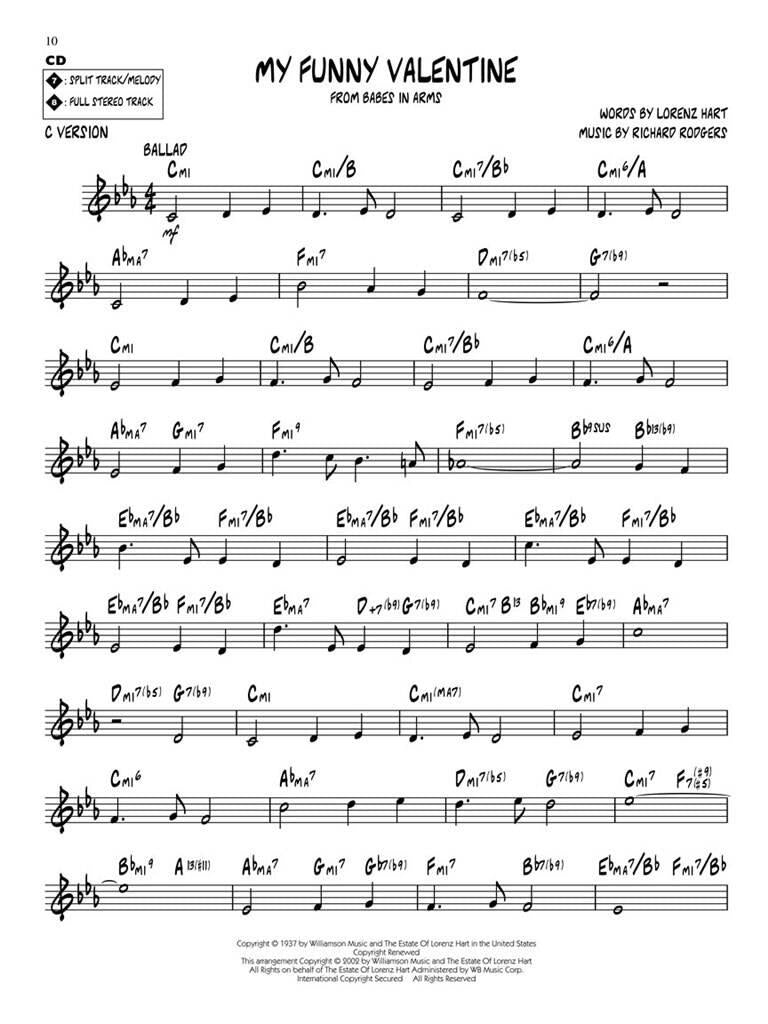 Jazz Play Along vol. 21: Rodgers & Hart Classics