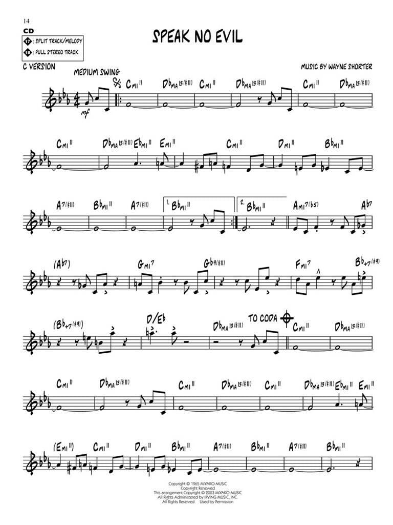 Jazz Play Along vol. 22: Wayne Shorter