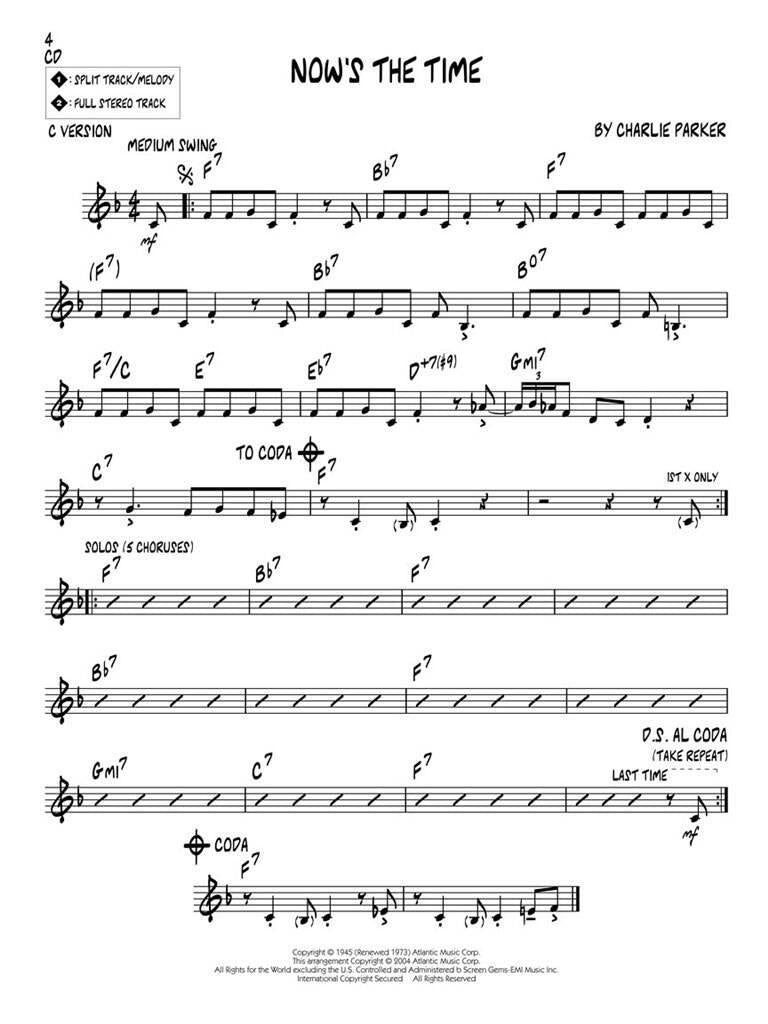 Jazz Play Along vol. 26: Charlie Parker