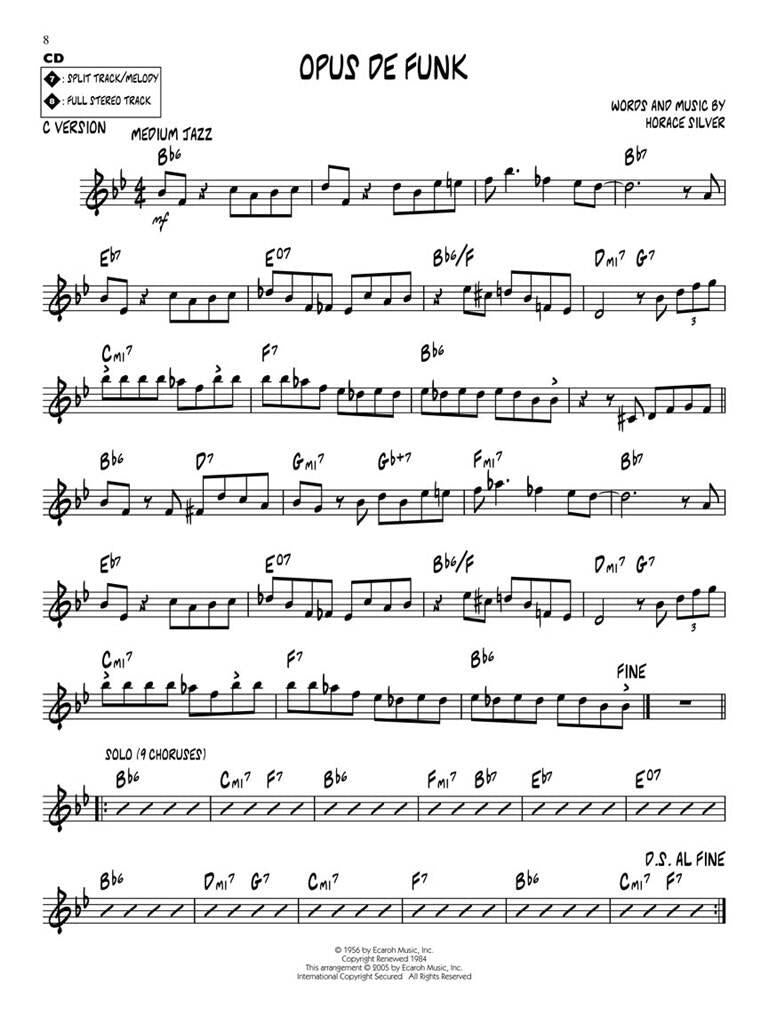 Jazz Play Along vol. 36: Horace Silver