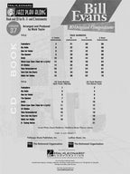 Jazz Play Along vol. 37: Bill Evans: 10 Original Compositions