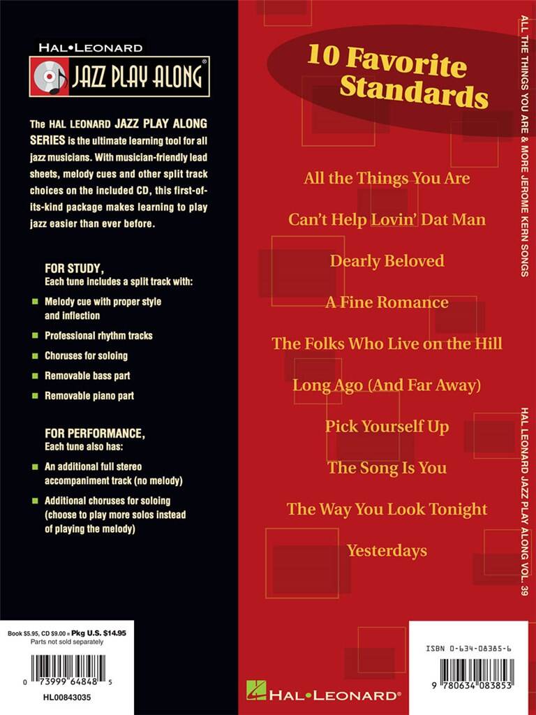 Jazz Play Along vol. 39: All The Things You Are & More