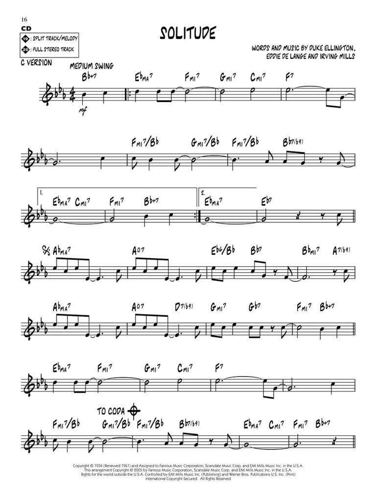 Jazz Play Along vol. 41: Classic Duke Ellington