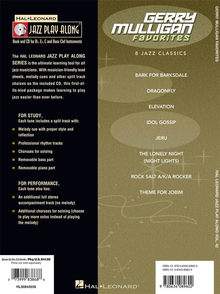 Jazz Play Along vol. 42: Gerry Mulligan