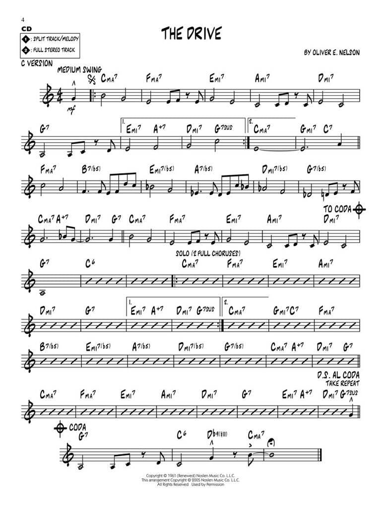 Jazz Play Along vol. 44: Oliver Nelson