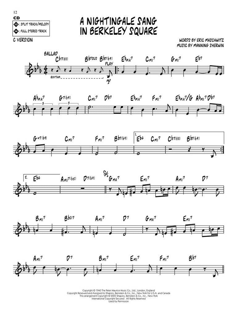 Jazz Play Along vol. 47: Classic Jazz Ballads