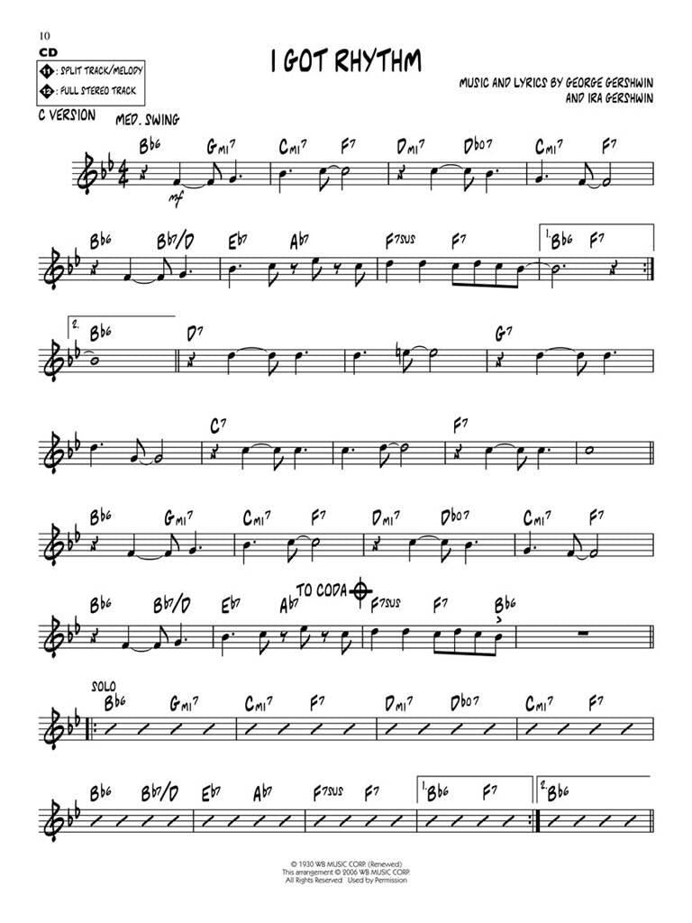 Jazz Play Along vol. 53: Rhythm Changes