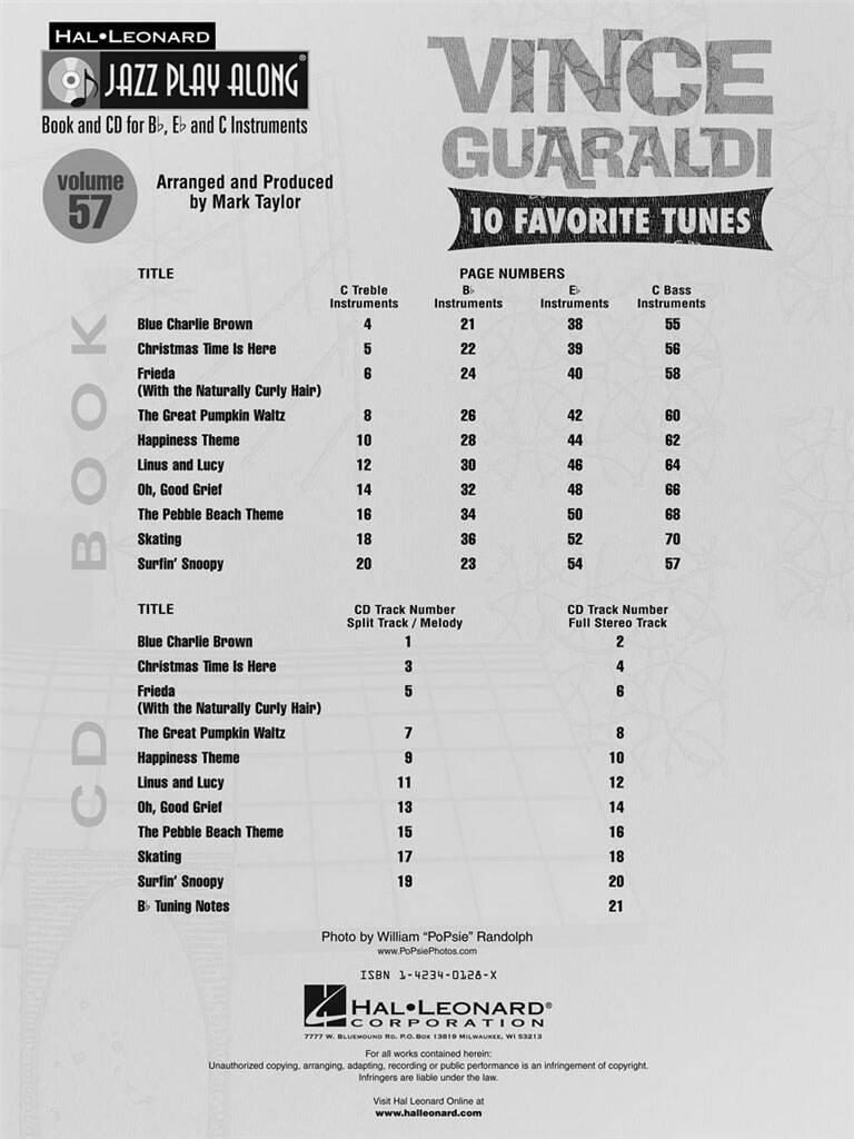 Jazz Play Along vol. 57: Vince Guaraldi
