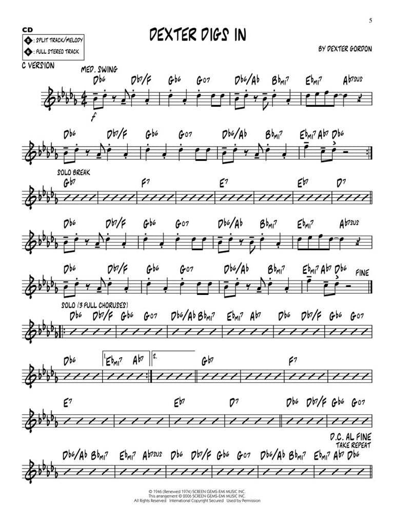Jazz Play Along vol. 60: Dexter Gordon