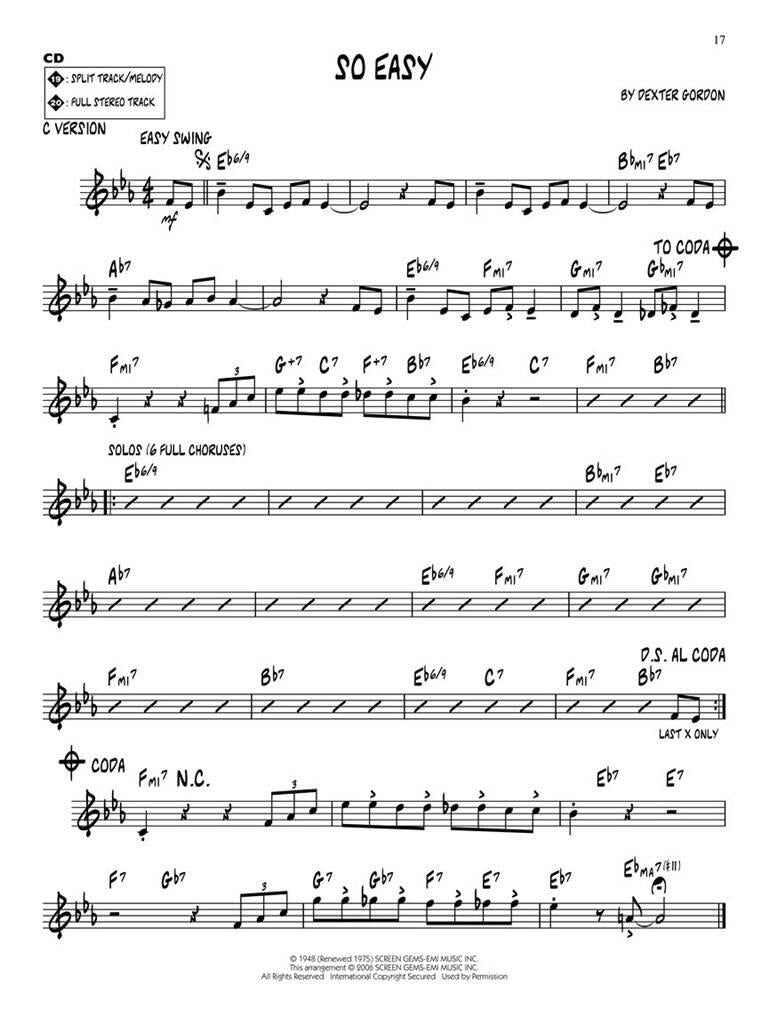 Jazz Play Along vol. 60: Dexter Gordon