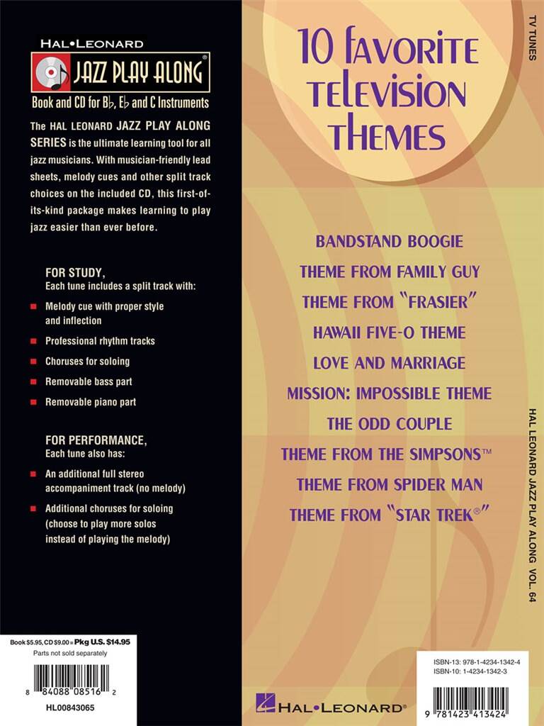 Jazz Play Along vol. 64: TV Tunes