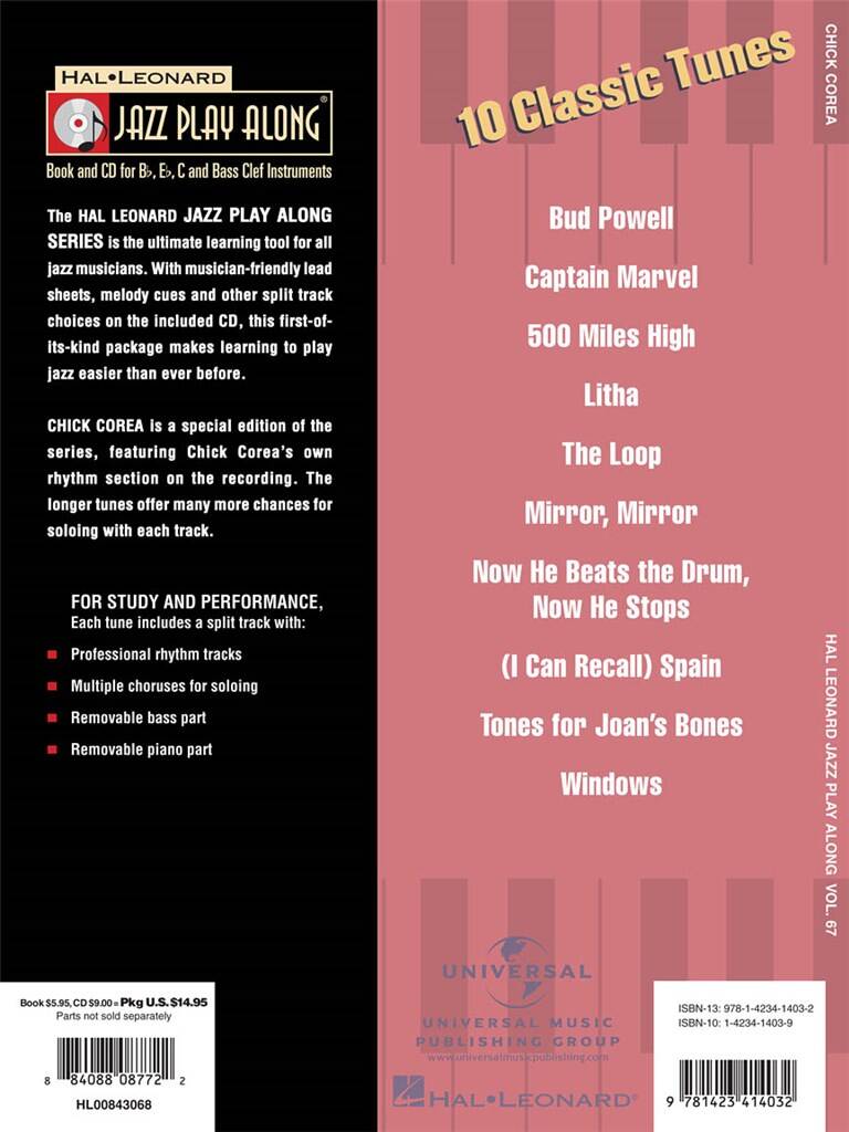 Jazz Play Along vol. 67: Chick Corea