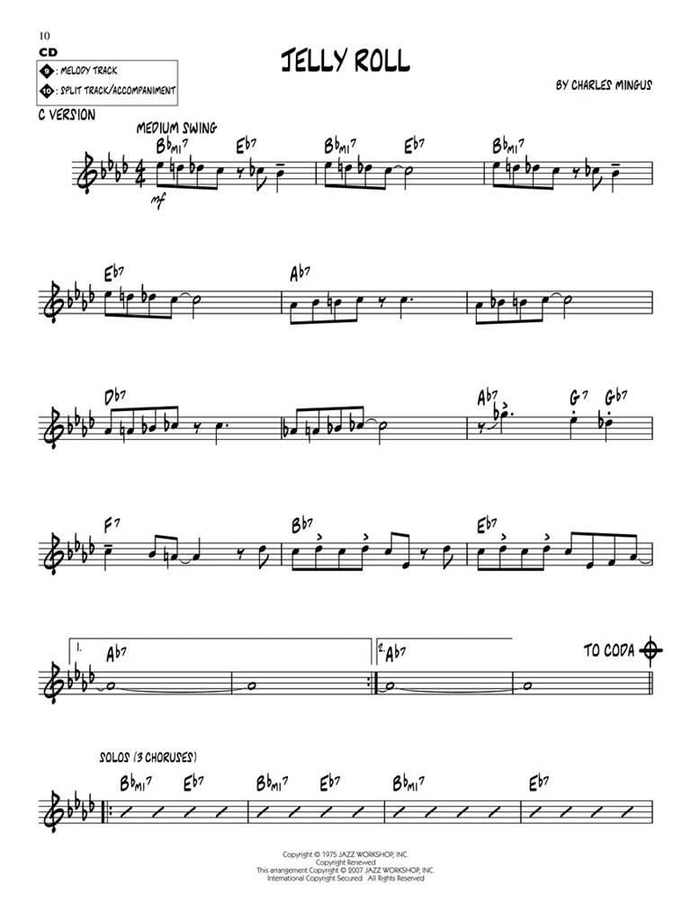 Jazz Play Along vol. 68: Charles Mingus