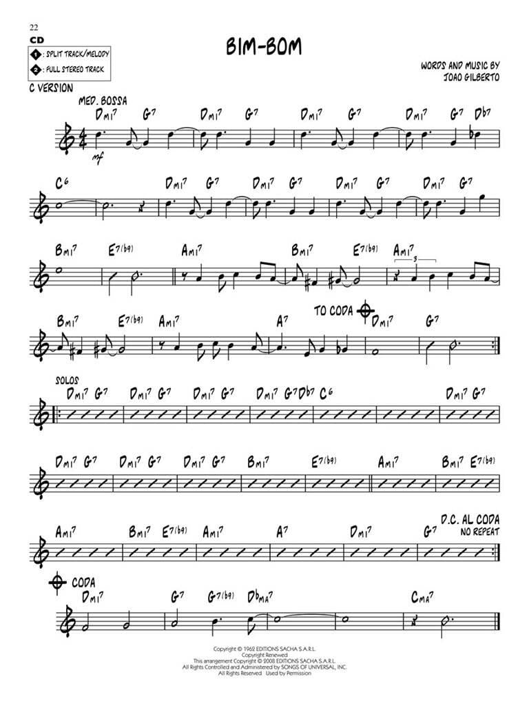 Jazz Play Along vol. 84: Bossa Nova Classics