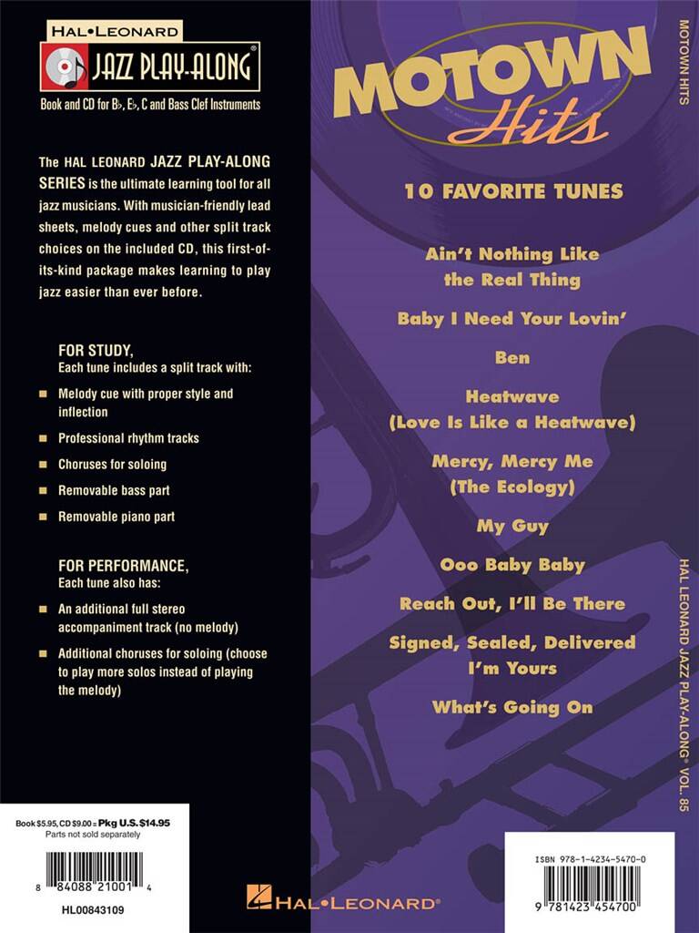 Jazz Play Along vol. 85: Motown Hits