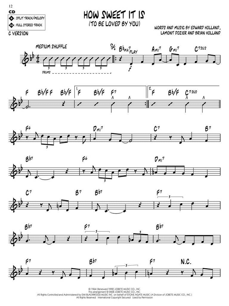 Jazz Play Along vol. 107: Motown Classics