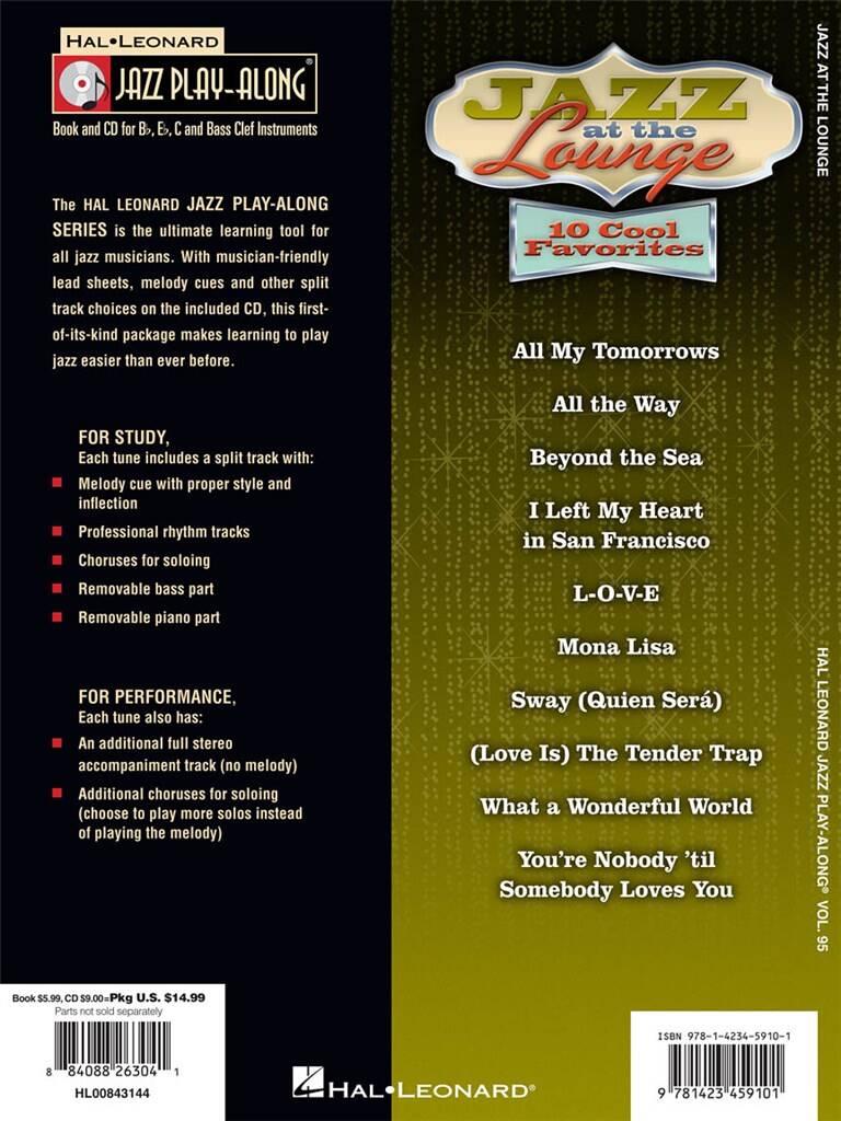 Jazz Play Along vol. 95: Jazz at the Lounge