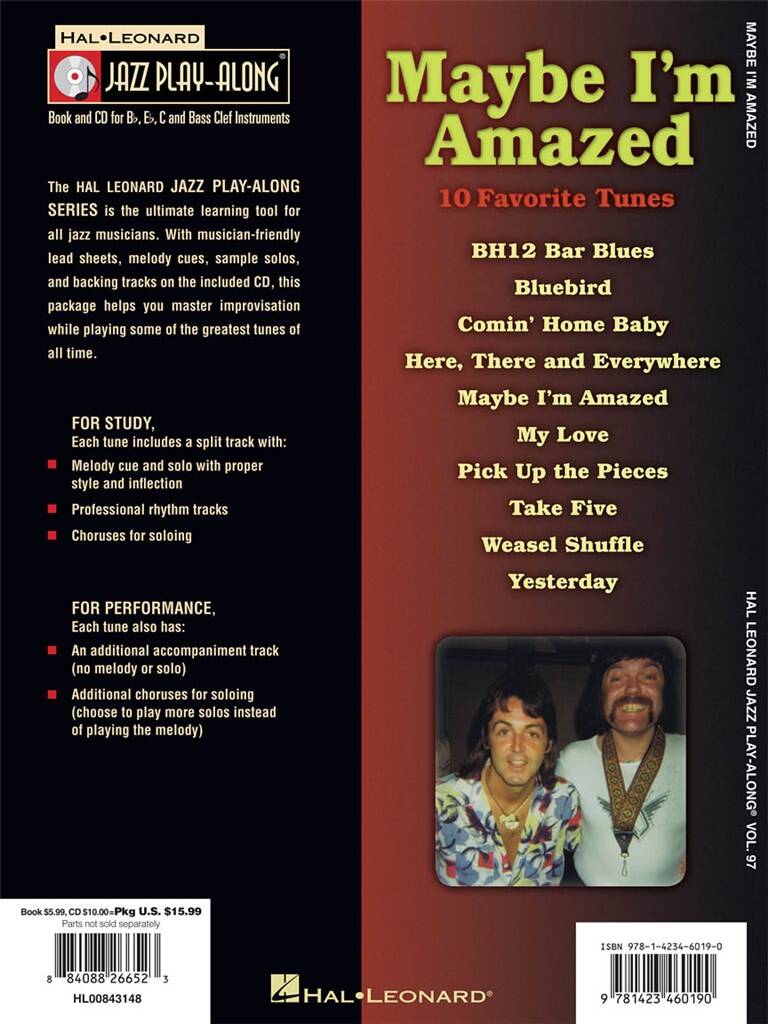 Jazz Play Along vol. 97: Maybe I'm Amazed