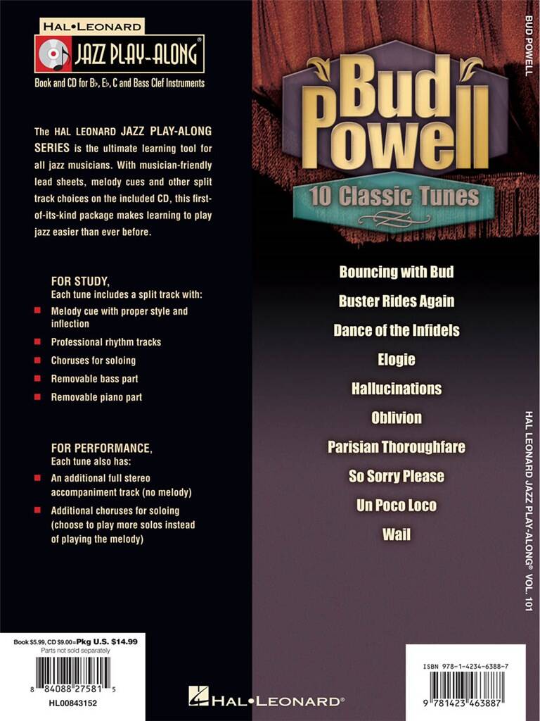 Jazz Play Along vol. 101: Bud Powell