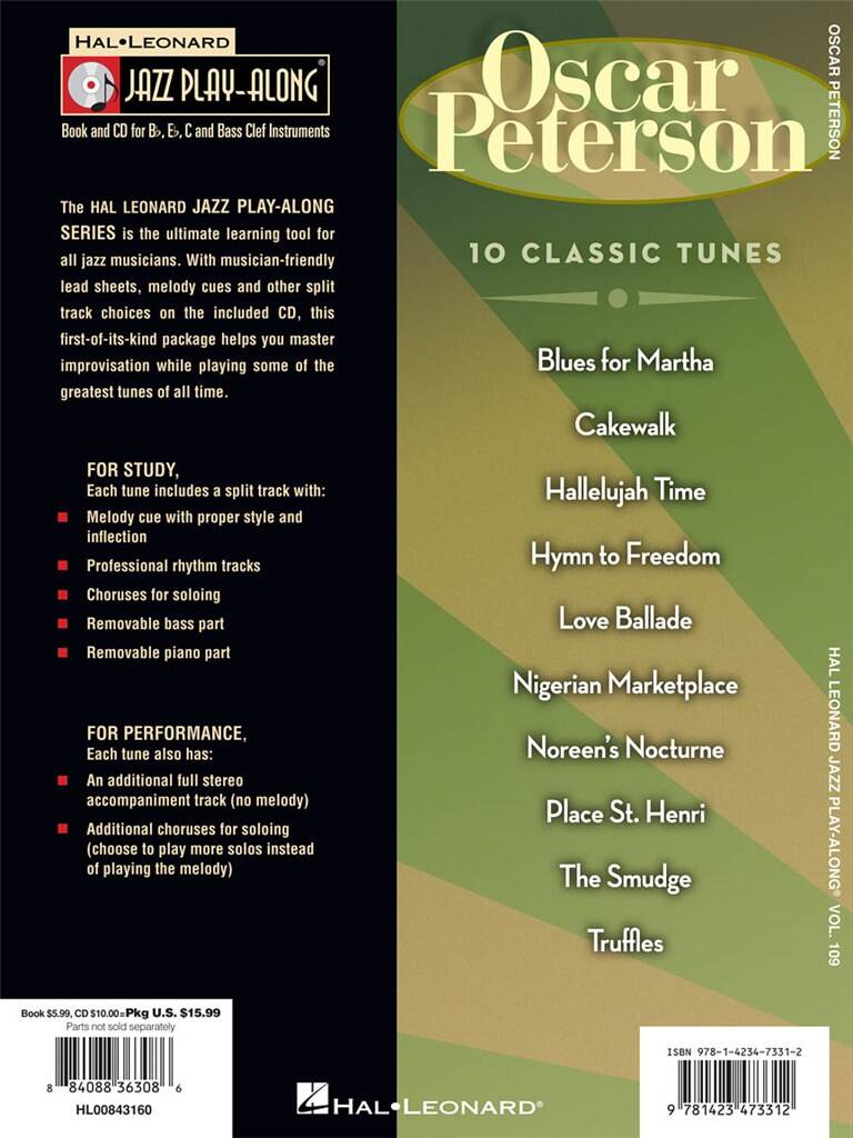 Jazz Play Along vol. 109: Oscar Peterson