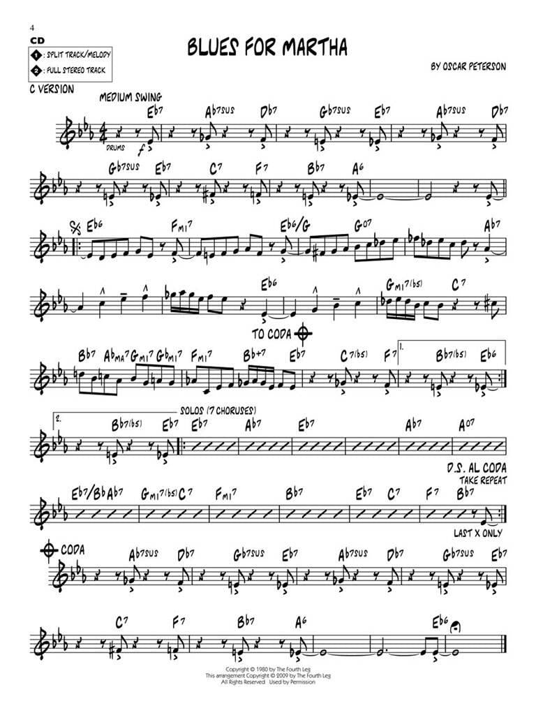 Jazz Play Along vol. 109: Oscar Peterson