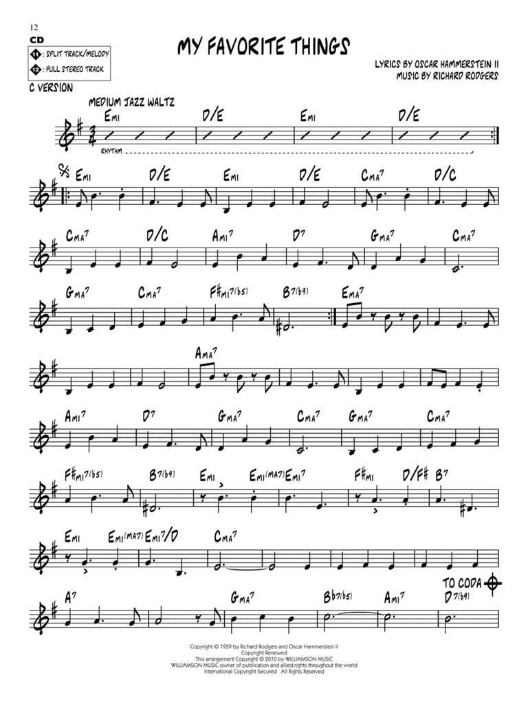 Jazz Play Along vol. 115: The Sound of Music