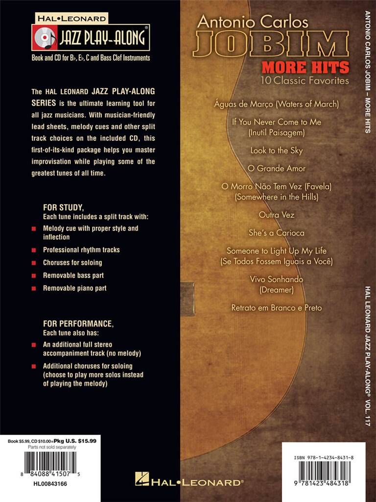 Jazz Play Along vol. 117: Antonio Carlos Jobim - More Hits