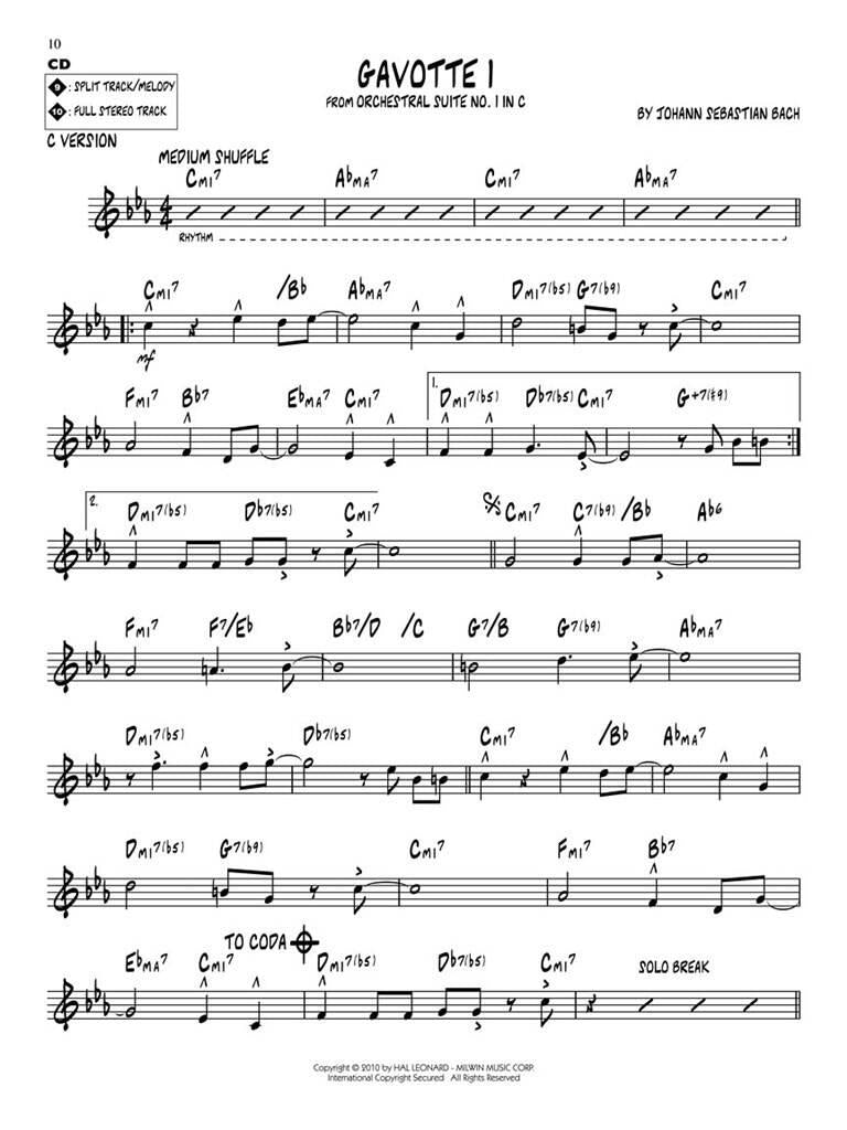 Jazz Play Along vol. 120: J. S. Bach