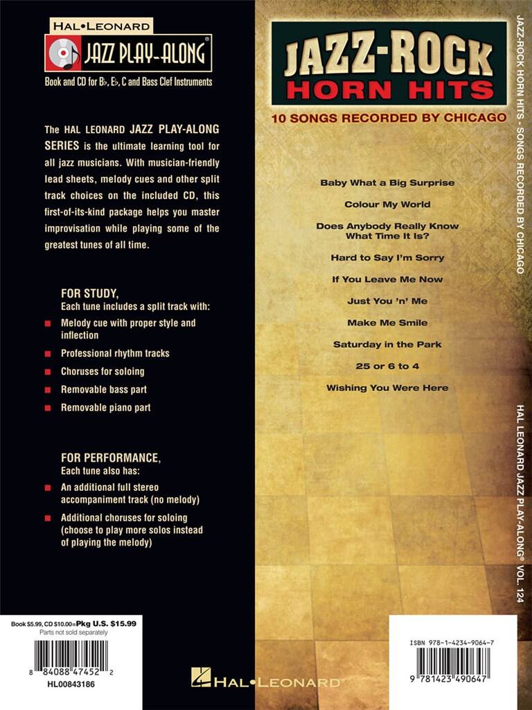 Jazz Play Along vol. 124: Jazz-Rock Horn Hits