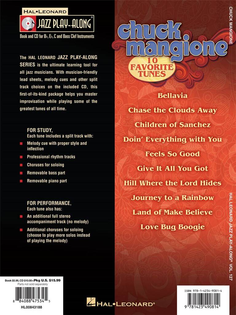 Jazz Play Along vol. 127: Chuck Mangione