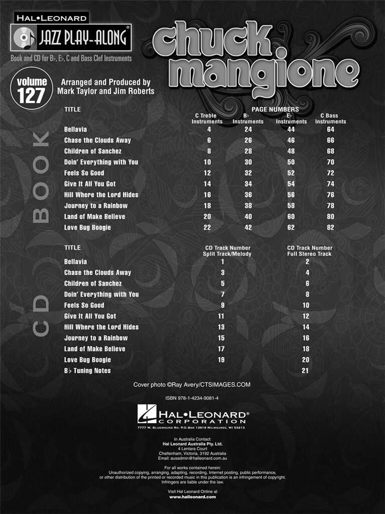 Jazz Play Along vol. 127: Chuck Mangione