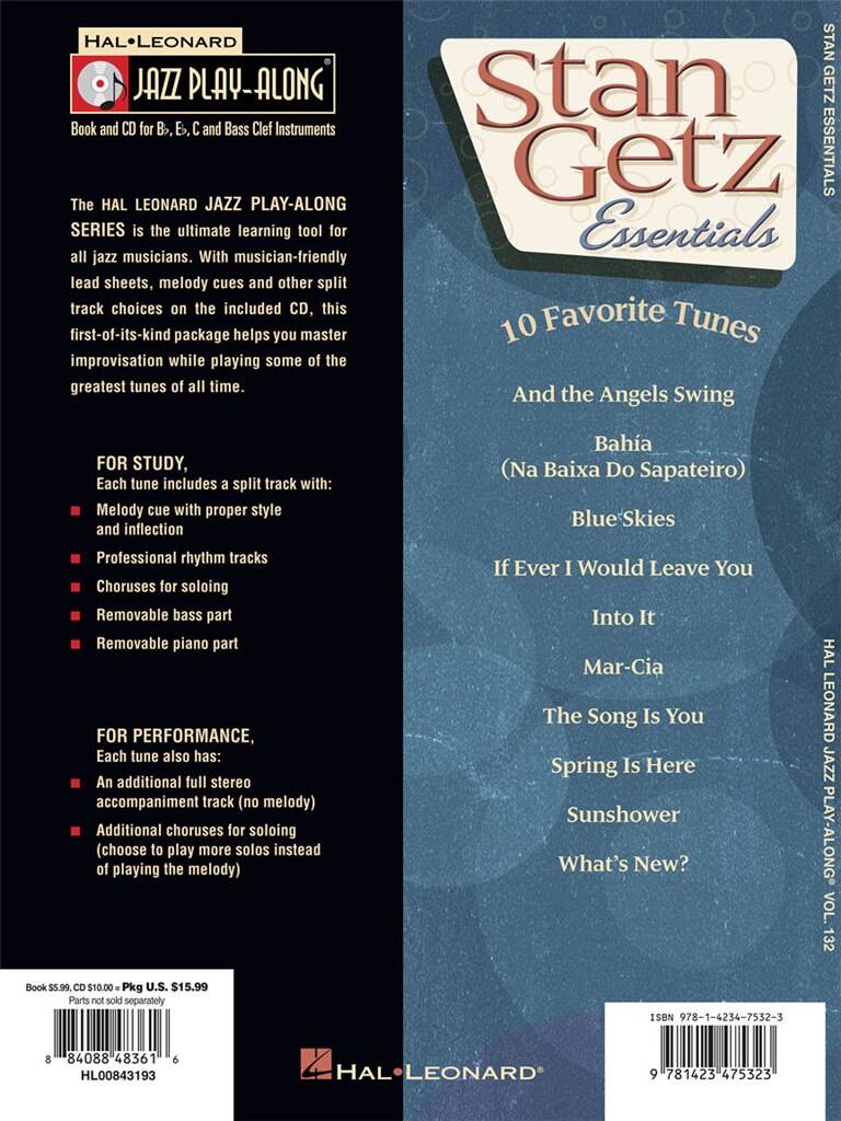 Jazz Play Along vol. 132: Stan Getz
